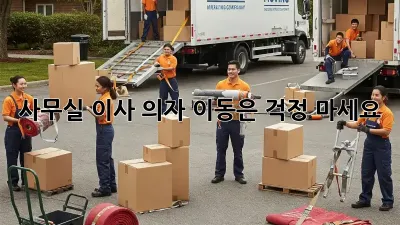 사무실 이사? 의자 이동은 걱정 마세요!